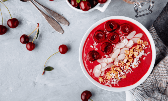 tart cherry recovery bowl